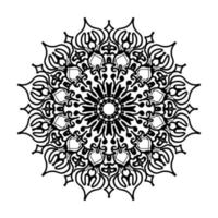 mandala desenhada à mão. decoração em ornamento de doodle oriental étnica. vetor