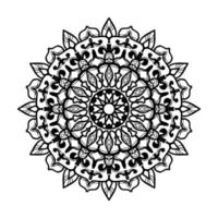 mandala desenhada à mão. decoração em ornamento de doodle oriental étnica. vetor