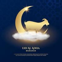 fundo eid al adha. apto para cartão, pôster e outros. vetor