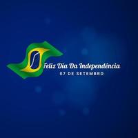 fundo do dia da independência do brasil. vetor