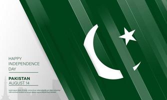 fundo do dia da independência do Paquistão. vetor