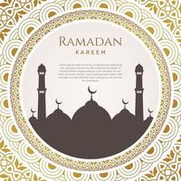 cartão decorativo islâmico ramadan kareem. - vetor. vetor