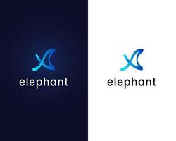 vetor de modelo de design de logotipo de elefante