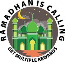 ramadhan está chamando você recebe várias recompensas vetor