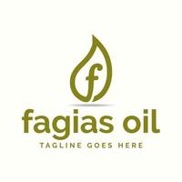 vetor grátis de design de logotipo de demonstração de óleo fagias