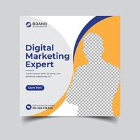 postagem de mídia social para agência de marketing digital vetor