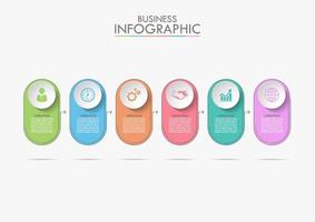 Modelo de cronograma de infográfico de negócios vetor