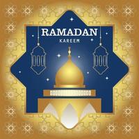 ilustração vetorial gráfico personagem de desenho animado do ramadan kareem vetor