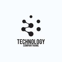 tecnologia - logotipo vetorial para identidade corporativa. sinal de chip abstrato. rede, ilustração do conceito de tecnologia de internet. elemento de projeto. vetor
