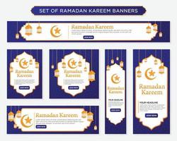 design de fundo islâmico ramadan kareem com uso de estilo moderno e árabe para conteúdo de mídia social e anúncios de banner vetor