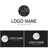 engrenagem logotipo modelo vetorial ícone ilustração design vetor