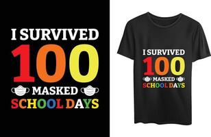 eu sobrevivi a 100 dias de escola mascarados vetor