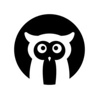 design de ícone de pássaro de coruja vetor