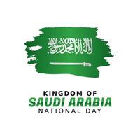 ilustração em vetor dia nacional da arábia saudita. adequado para cartão, pôster e banner.