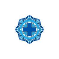 modelo de logotipo de saúde, hospital ou médico vetor