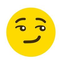 rosto de vetor emoji de emoticon sorridente macio