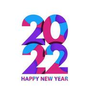 2022 feliz ano novo, capa do diário de negócios para 2022 com desejos. modelo de design de folheto, cartão, banner. ilustração vetorial