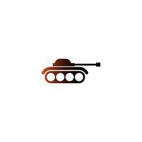 tanque militar, modelo de design de logotipo de ícone de tanque do exército vetor