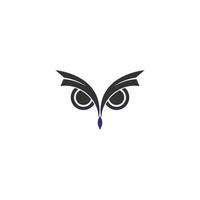 modelo de design de ícone de vetor de logotipo de coruja