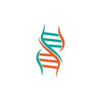 dna, vetor de design de ícone de logotipo de sinal genético