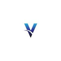 ícone de modelo de negócios de design de logotipo letra v vetor