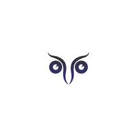 modelo de design de ícone de vetor de logotipo de coruja