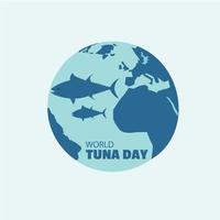 vetor do dia mundial do atum bom para a celebração do dia mundial do atum imagem de atum. simples e elegante