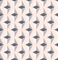 prisma triangular geométrico cinza creme moderno ou 3d diamante losango forma sem costura de fundo. uso para tecido, elementos de decoração de interiores, embrulho. vetor