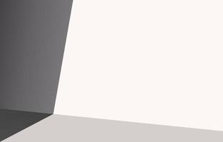 quarto vazio de perspectiva abstrata com fundo de cor monocromática gradiente de contraste de sombra e design de layout de espaço em branco. uso para exibição de produto ou maquete, banner, modelo digital, capa. vetor