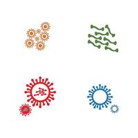 ilustração do logotipo do vírus vetor