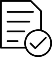 aprovar ícone de vetor isolado de arquivo que pode facilmente modificar ou editar