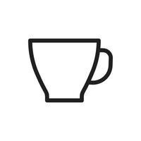 ícone de xícara de café para site, símbolo de apresentação vetor