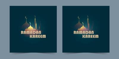 desenho de fundo do banner ramadan kareem vetor