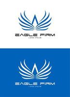 modelo de design de logotipo de águia vetor