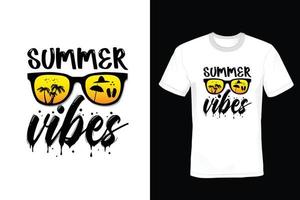 design de camiseta de verão, tipografia, vintage vetor
