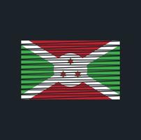 escova de bandeira do burundi. bandeira nacional vetor