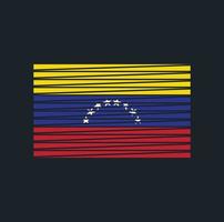 escova de bandeira da venezuela. bandeira nacional vetor