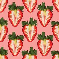 design de padrão de fundo de frutas de desenho fresco bonito vetor