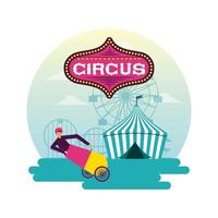 Feira de diversões de circo vetor