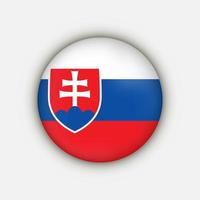 país eslováquia. bandeira da Eslováquia. ilustração vetorial. vetor