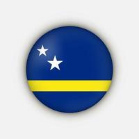 país curaçao. bandeira de Curaçao. ilustração vetorial. vetor