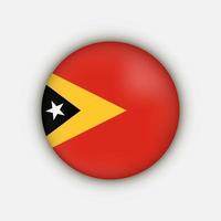 país timor leste. bandeira de timor-leste. ilustração vetorial. vetor