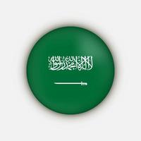 país arábia saudita. bandeira da arábia saudita. ilustração vetorial. vetor