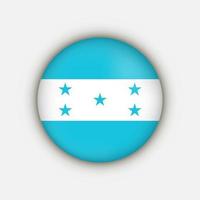 país honduras. bandeira de honduras. ilustração vetorial. vetor