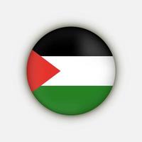 país Palestina. bandeira palestina. ilustração vetorial. vetor