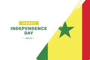 dia da independência do senegal vetor