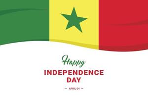 dia da independência do senegal vetor