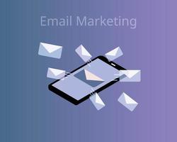e-mail marketing para vetor de grupo-alvo