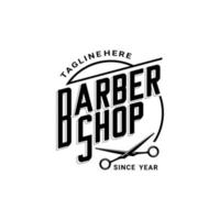 logotipo do ciclo de barbearia vetor