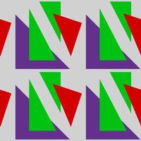 padrão perfeito de formas geométricas, triângulos de diferentes tamanhos em cores brilhantes vetor